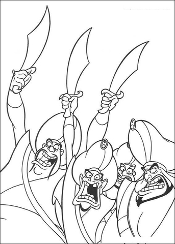 Royal Guards Coloring Page